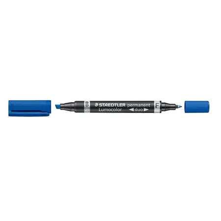 STAEDTLER® Zweispitzmarker Lumocolor permanent blau