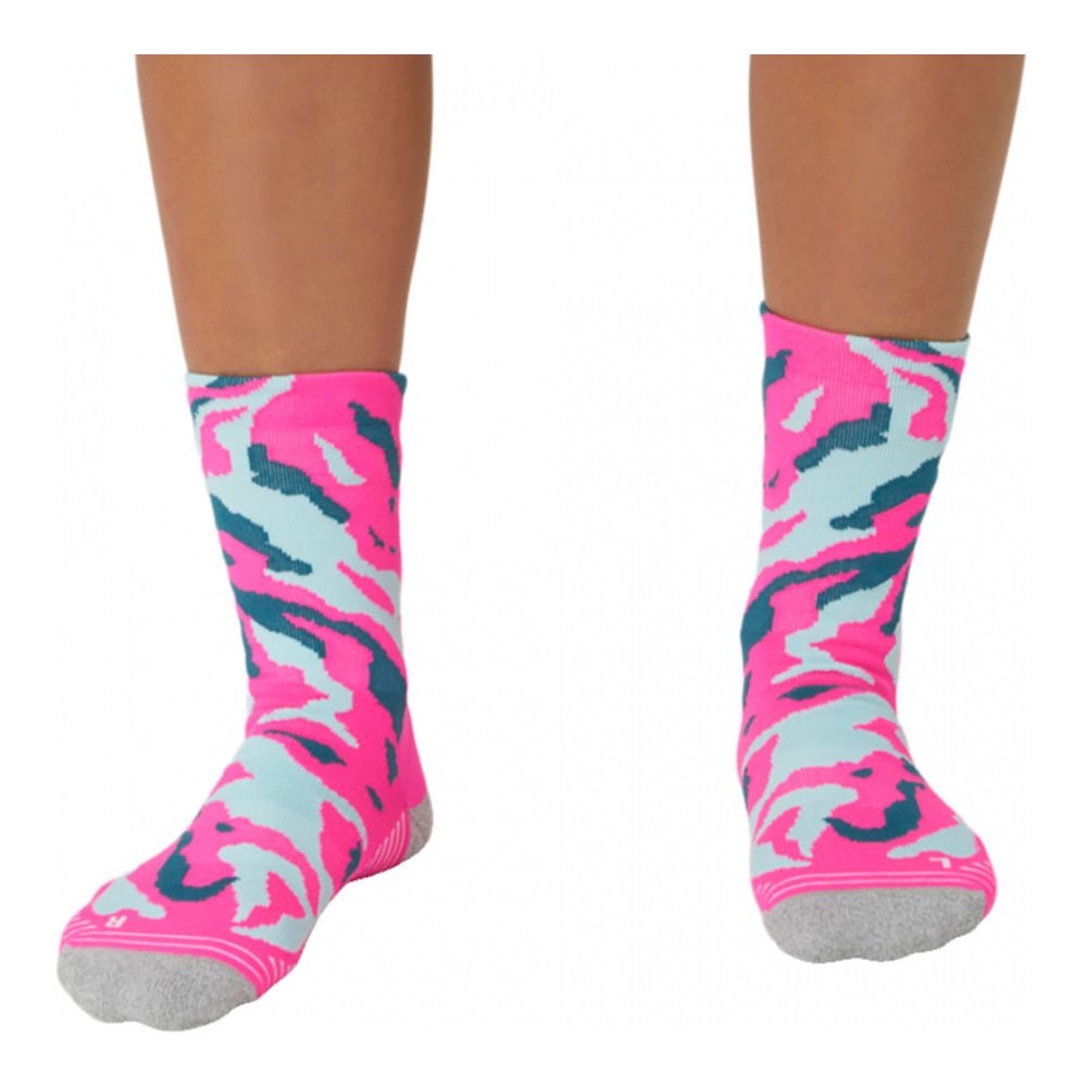 Asics COLOR CAMO RUN - Chaussettes gloomy sea/aquamarine/hot pink
