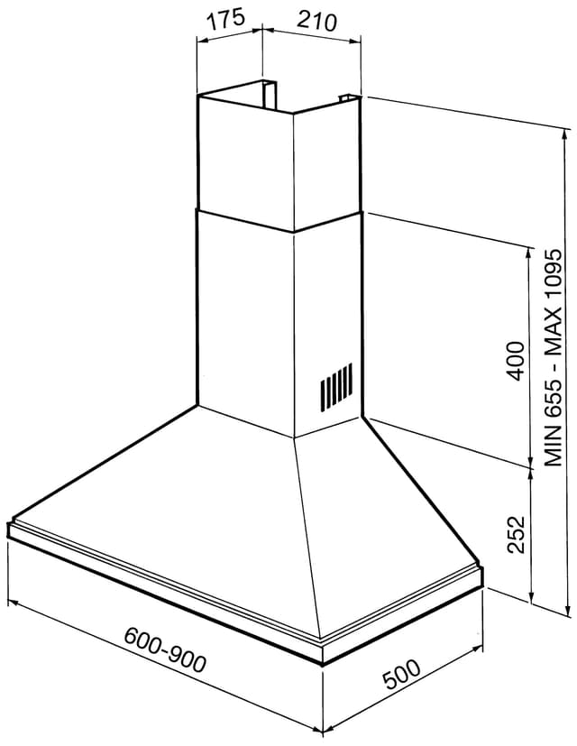 Smeg emhætte KSED95XE