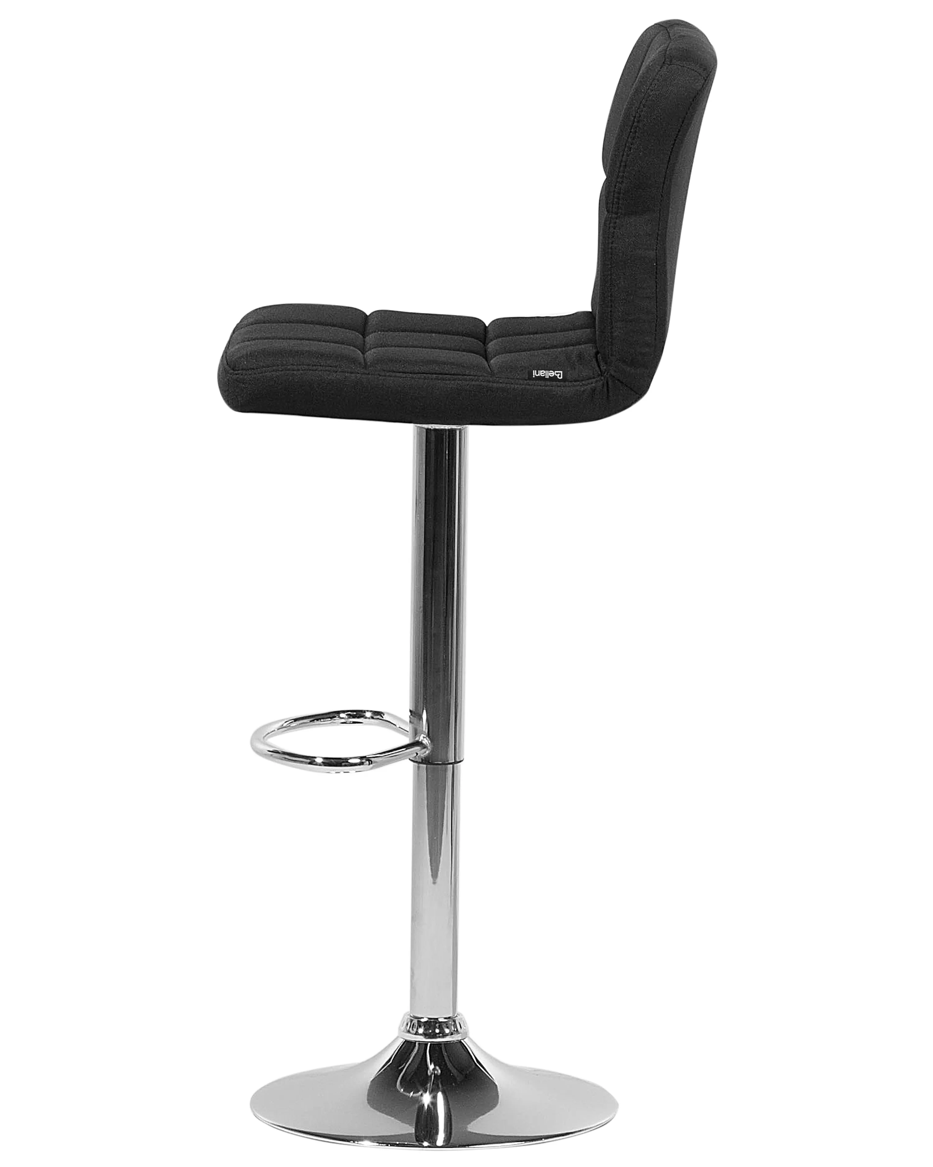 Set van 2 barstoelen MARION draaibaar Zwart
