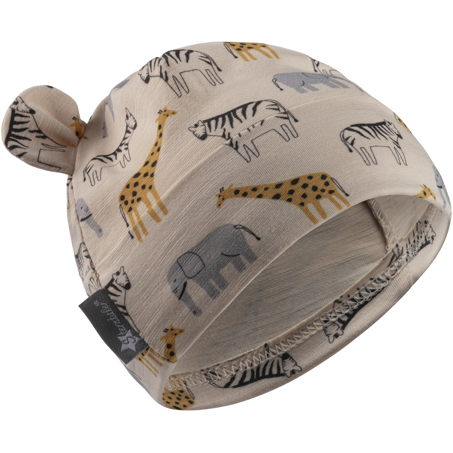 Sterntaler Beanie Safaritiere beige