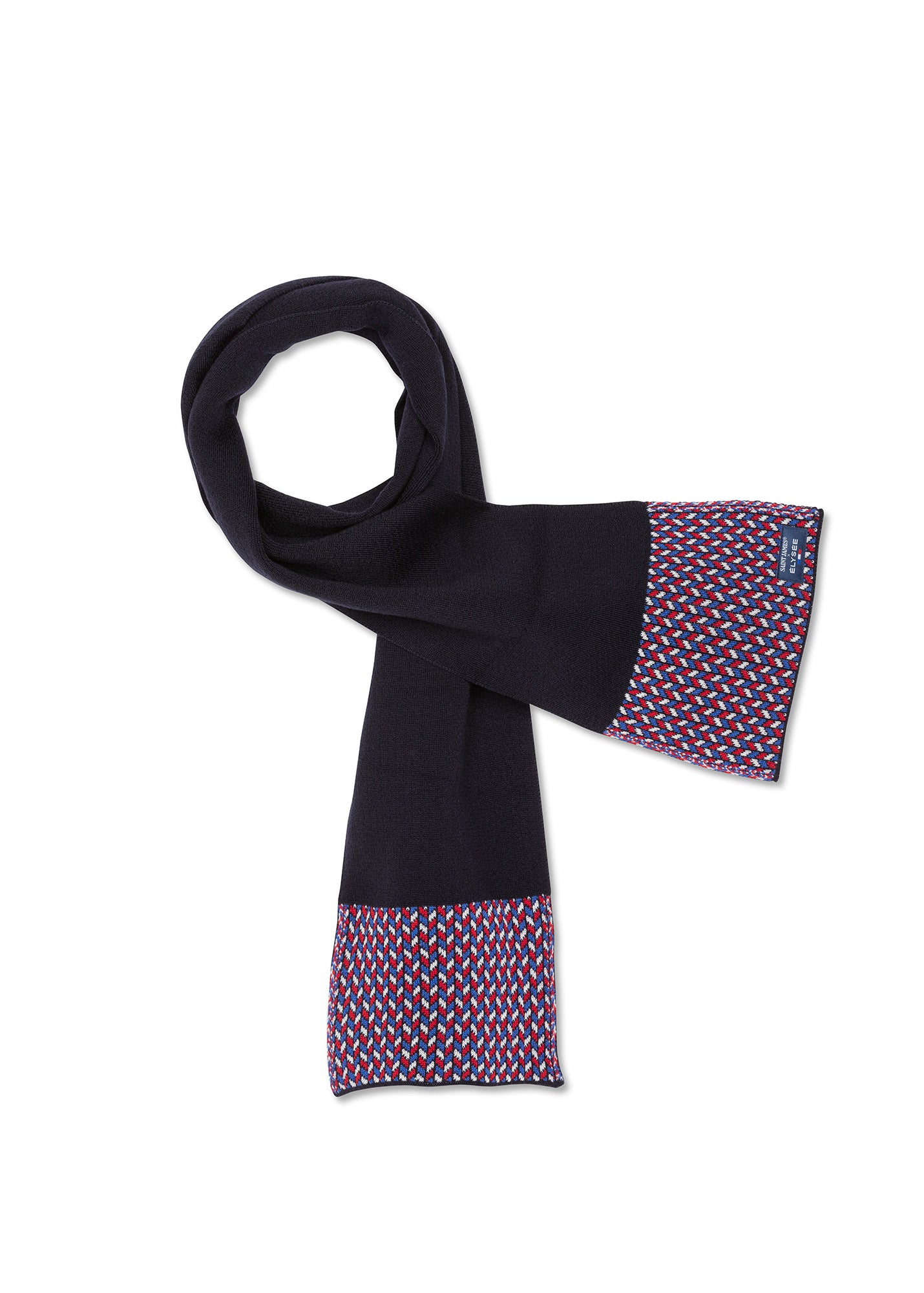 Echarpe jacquard en laine
