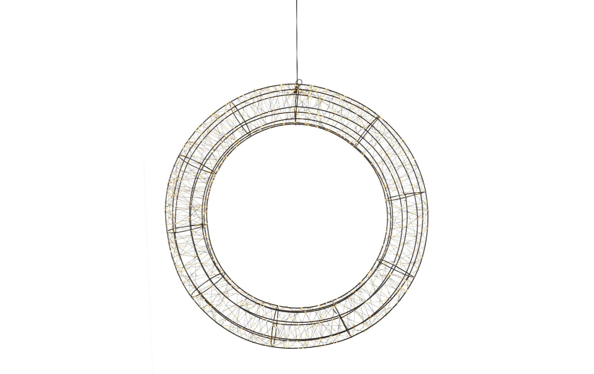 LED Engelskranz Nero 1800 LED, Ø 78 cm, 15 W<br>LED Weihnachtsdekoration für den Innen- und Aussenbereich