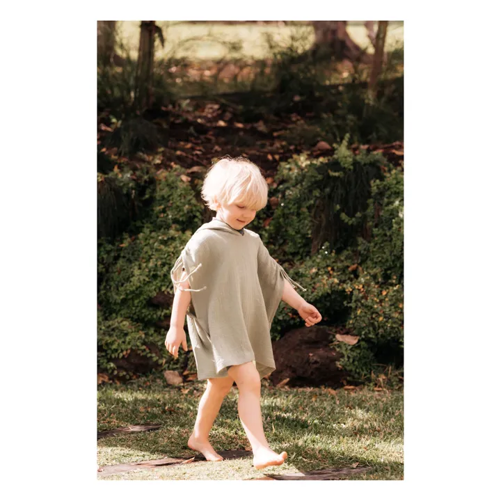 Ina Swim Poncho Gaze de Coton Lepos | Sauge