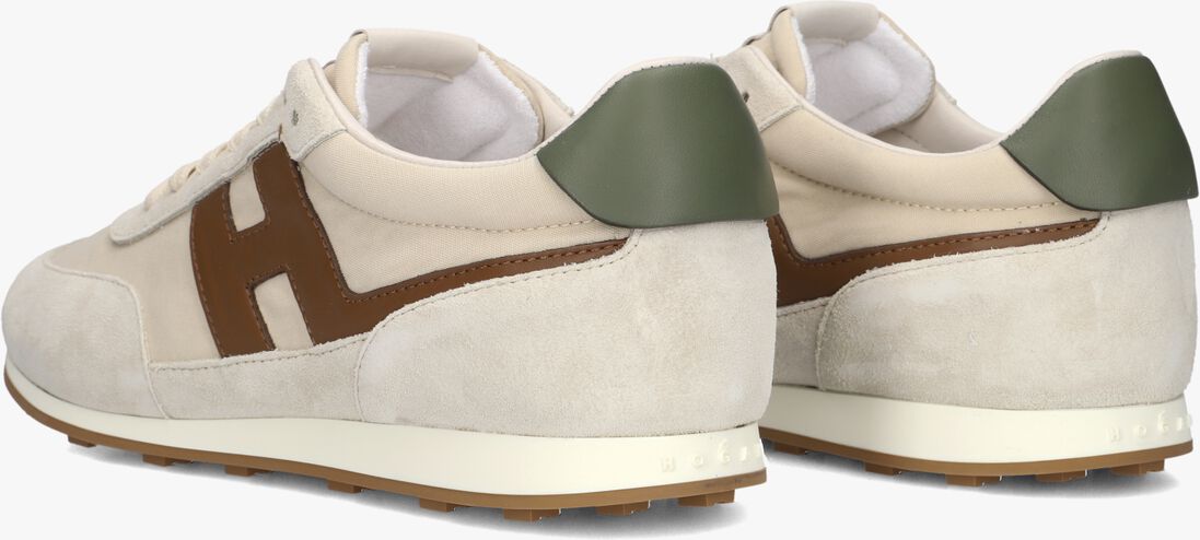 beige hogan lage sneakers h699 allacciato h