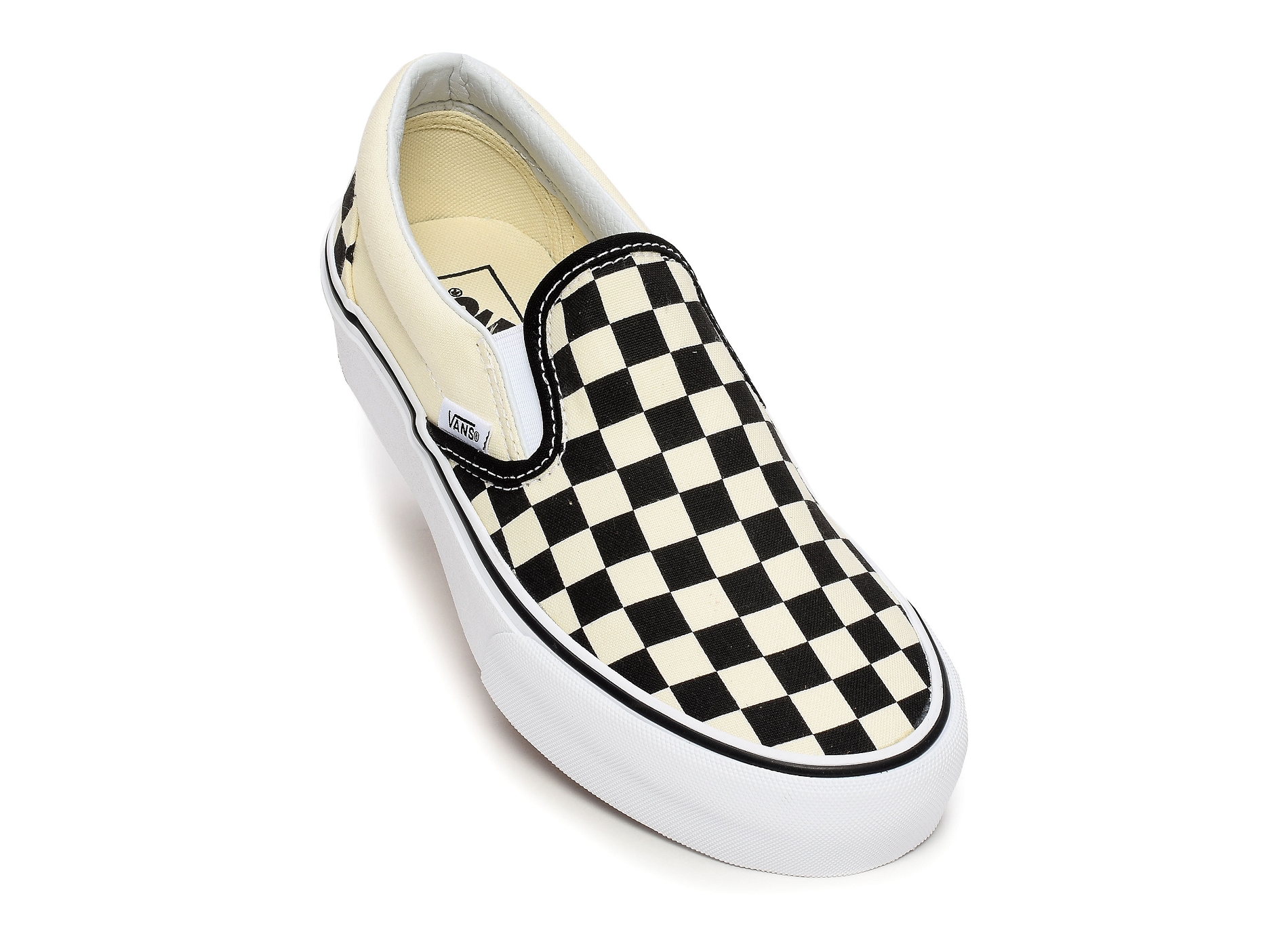 Ua classic slipon platforme noir blanc