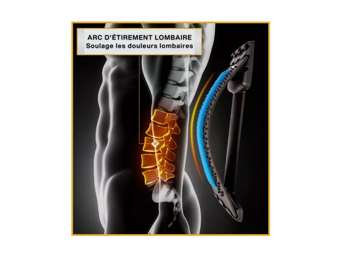 Appareil d'Étirement Lombaire INPHYSIO 94 points d’acupression