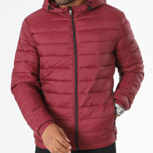 Doudoune Capuche Bordeaux