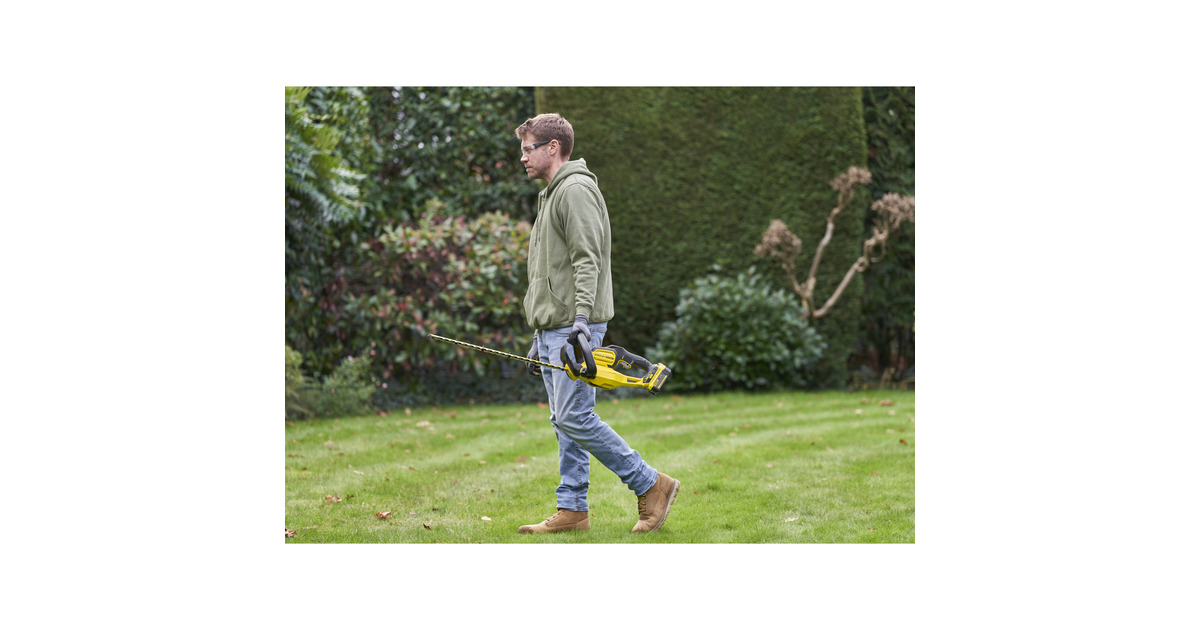 Stanley18V FATMAX V20 accu heggenschaar - 4Ah accu  (Geel/zwart, 55 cm, accu en oplader inbegrepen)