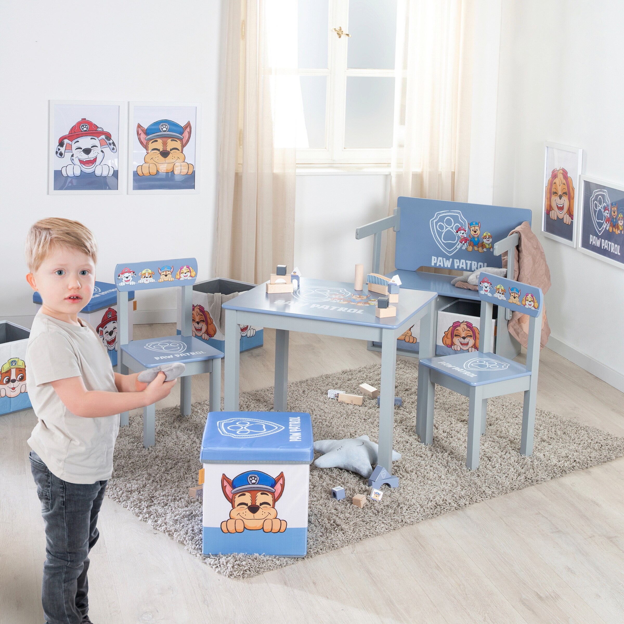 roba faltbare Sitz-& Aufbewahrungsbox Paw Patrol