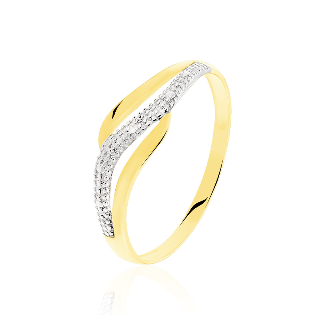 Bague Smeralda Or Bicolore Diamant