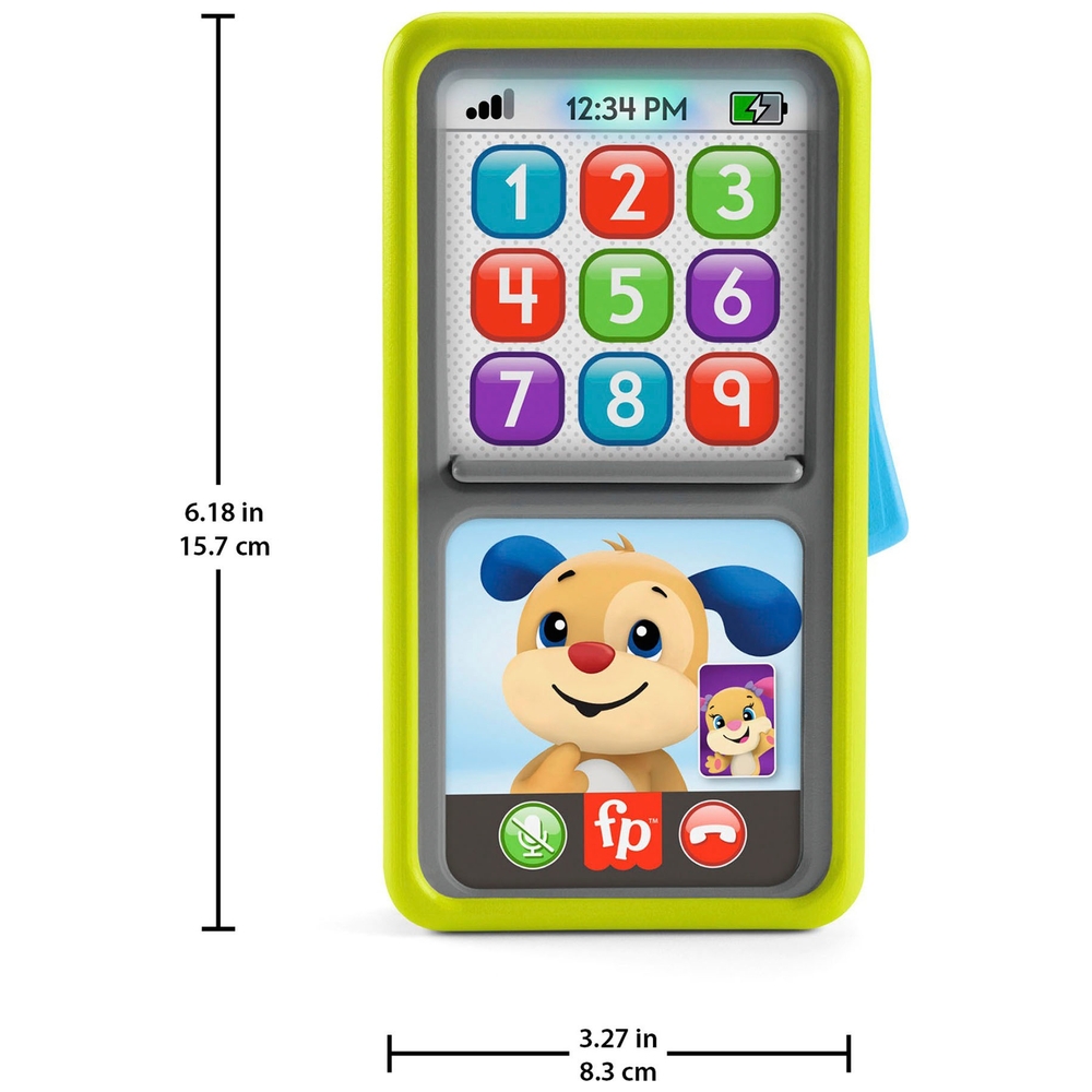 Fisher-Price Lachen & Lernen 2-in-1 Schiebe-Lern-Smartphone-Spielzeug