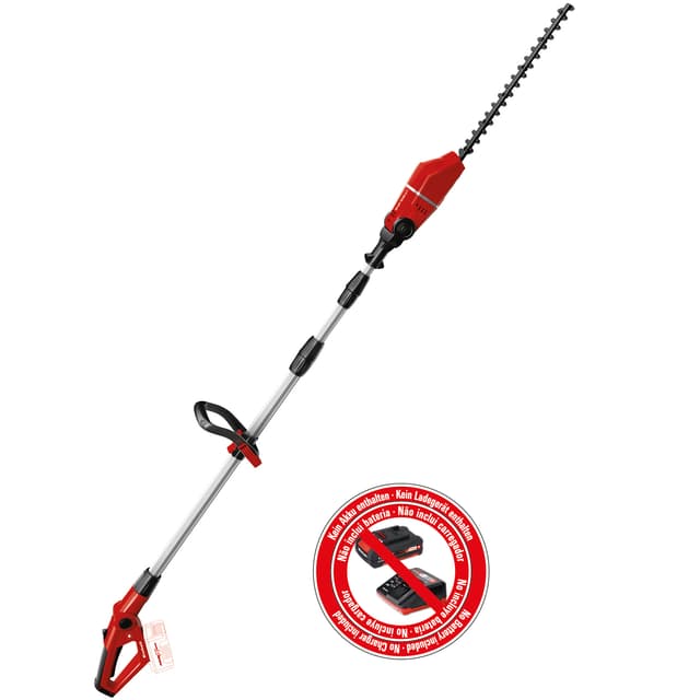 Akku-hækkeklipper 45 cm med teleskopskaft