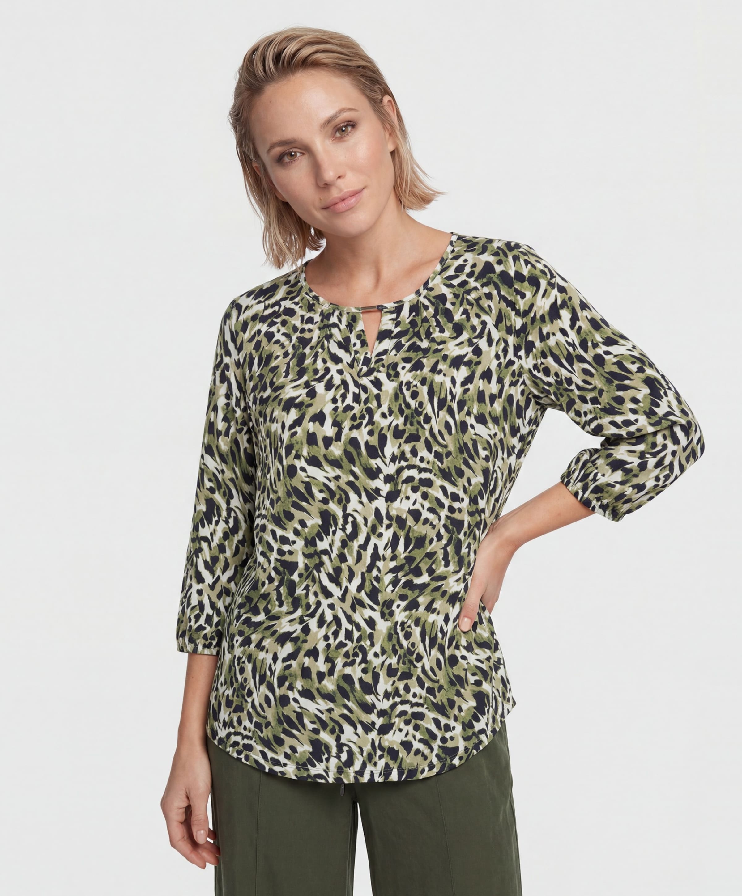 Olsen Dames longsleeve groen