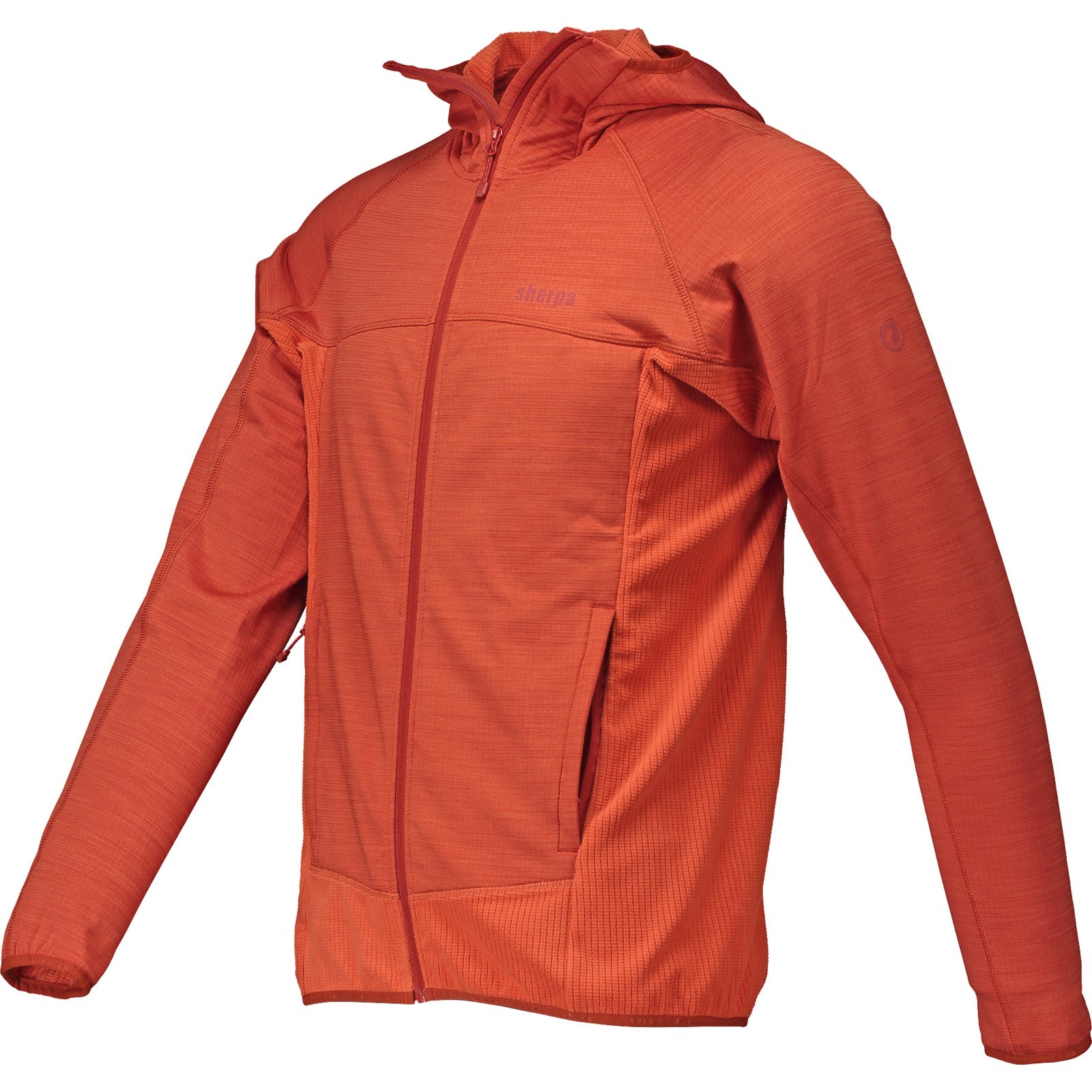 Sherpa Herren-Fleecejacke Bajura L, dunkelorange