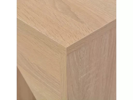 Table de bar avec tablette amovible Chêne 138x39x110 cm