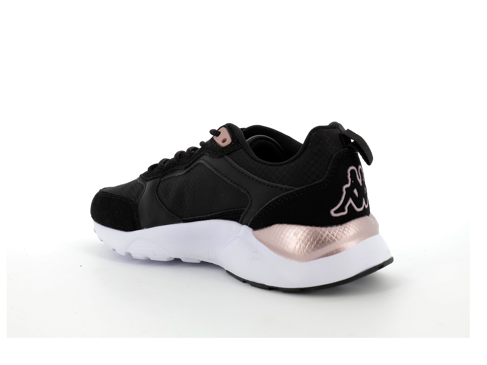 Kappa-33147XW Matières combinées Noir Rose