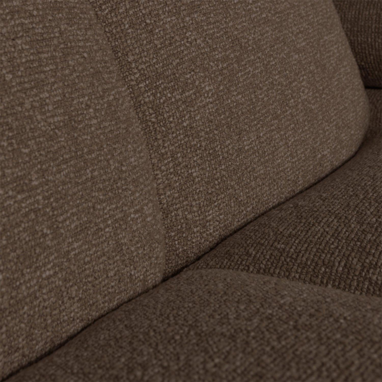 WOOOD Mojo bank chaise longue links bouclé bruin