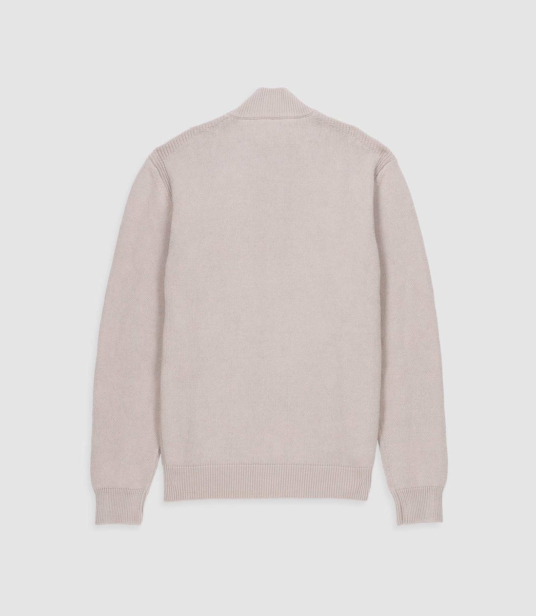 Gilet zippé mastic BEN