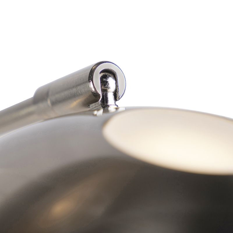 Moderne vloerlamp staal incl. LED met leesarm - Ibiza
