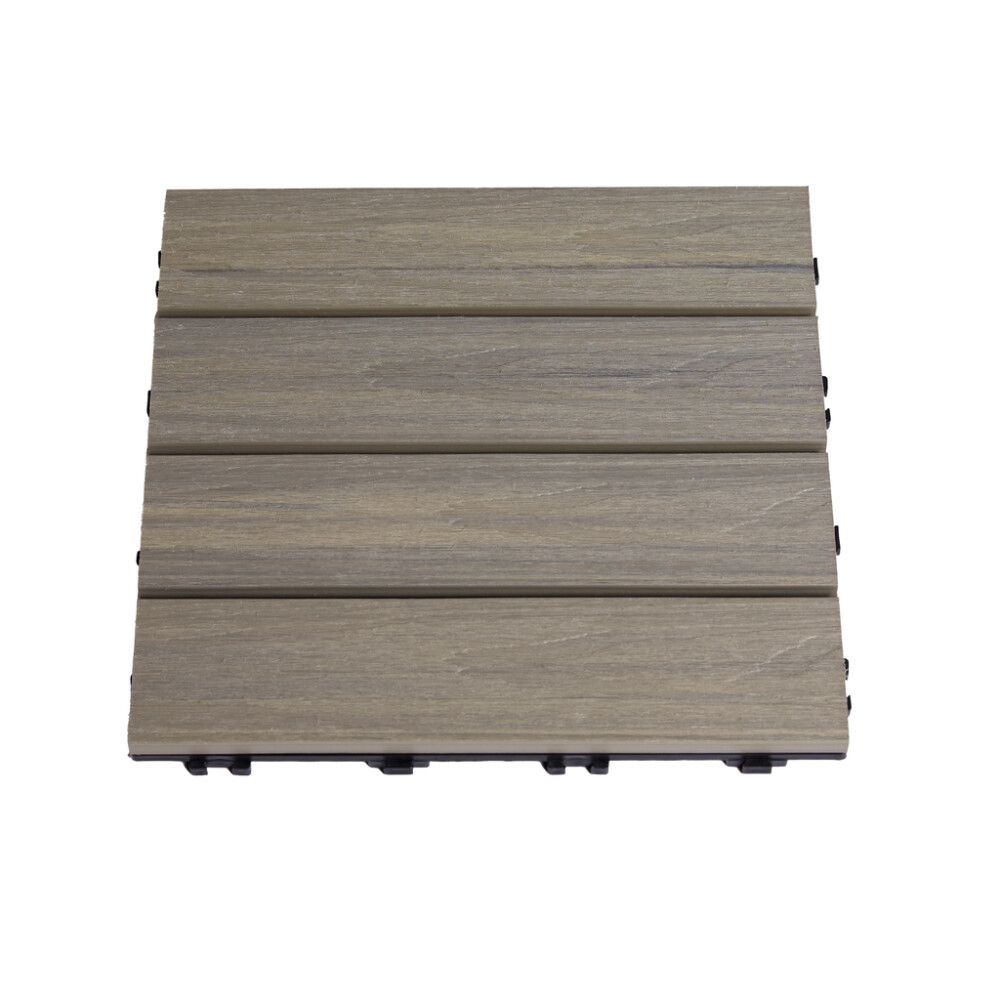 TERRASSEFLIS HORTUS KOMPOSITT 30X30CM LYSGRÅ 4-PAK