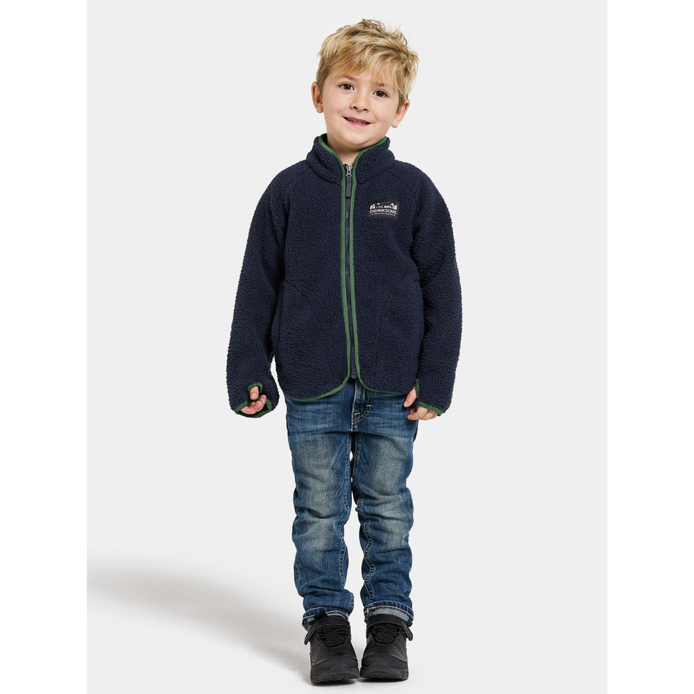 Køb Didriksons Navy Gibbs Kids Fullzip Fleece Jakke 2 | Luksusbaby