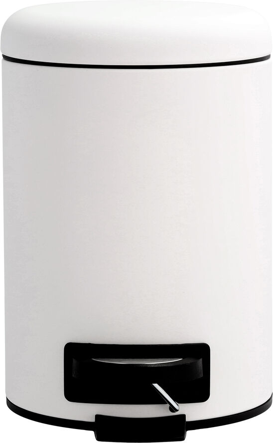 Södahl Pedalspand 3L Mono hvid rubber Hvid