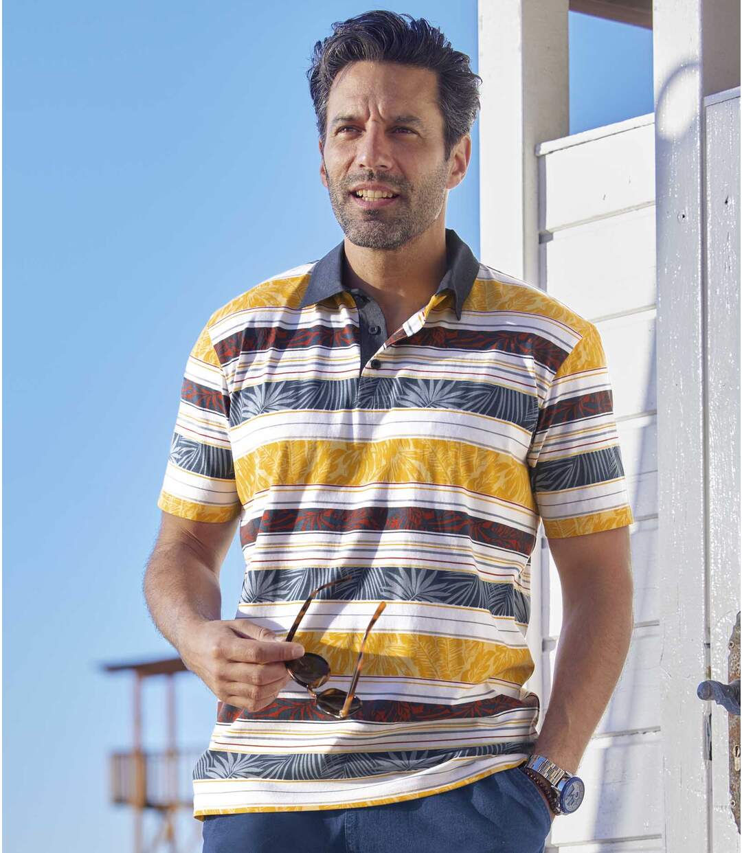 Polo Jersey Rayé Corinthe