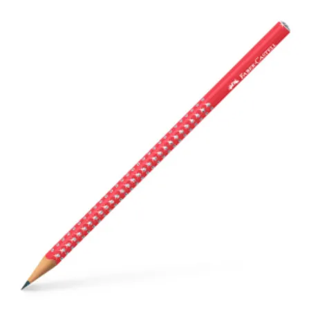 Faber-Castell Bleistift Sparkle dreikant candy cane red