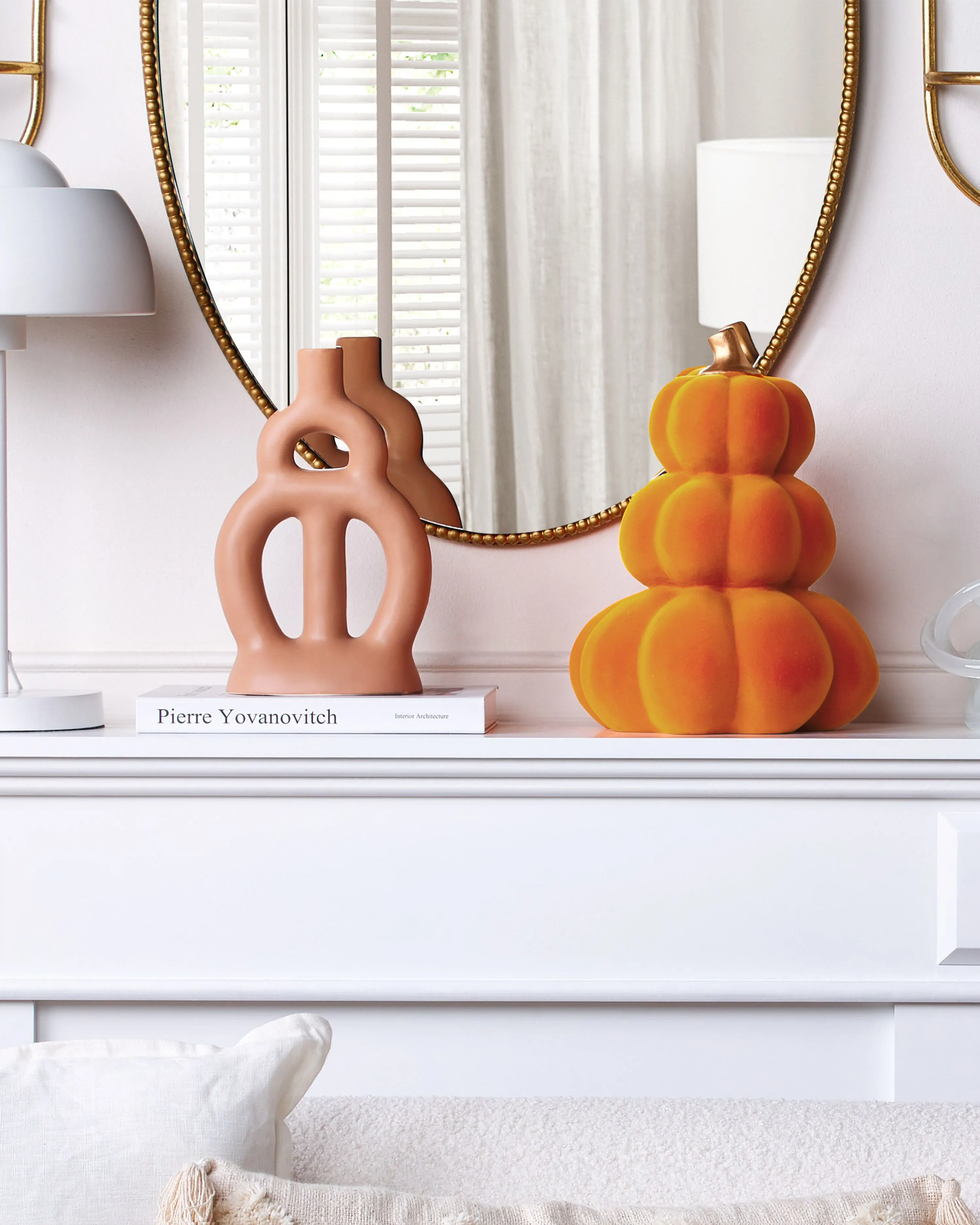 Figuur Pompoen KALAMATA Fluweel Oranje