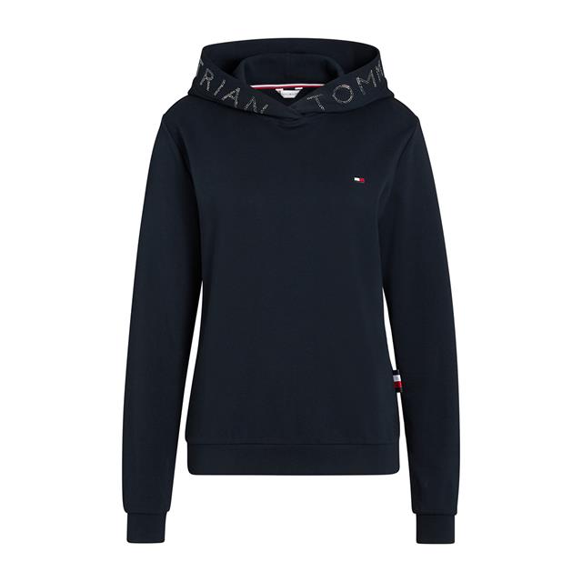 Hoodie Tommy Hilfiger Laurens Strass Donkerblauw