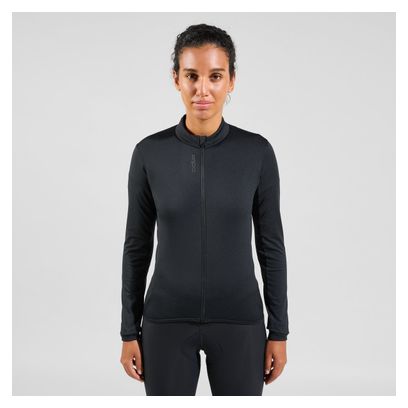 Veste de Cyclisme Femme Odlo Full Zip Zeroweight Ceramiwarm Noir