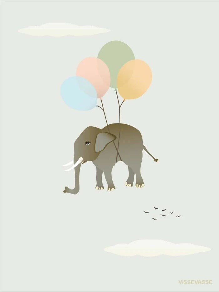 Køb ViSSEVASSE FLYING ELEPHANT - A6 Kort