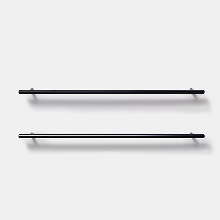 Poignée de meuble de cuisine GoodHome Annatto Noir L. 51 cm, 2 pièces