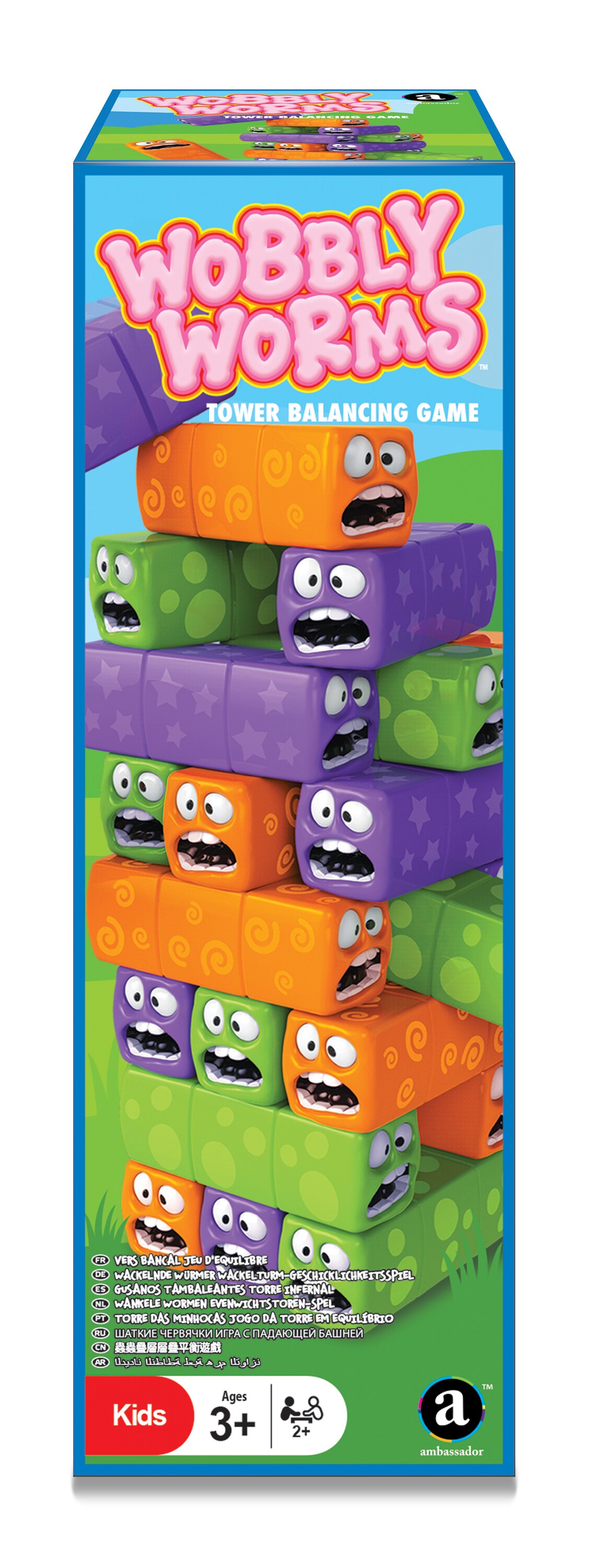 Merchant Ambassador Wobbly Worms Tower Balancing Game