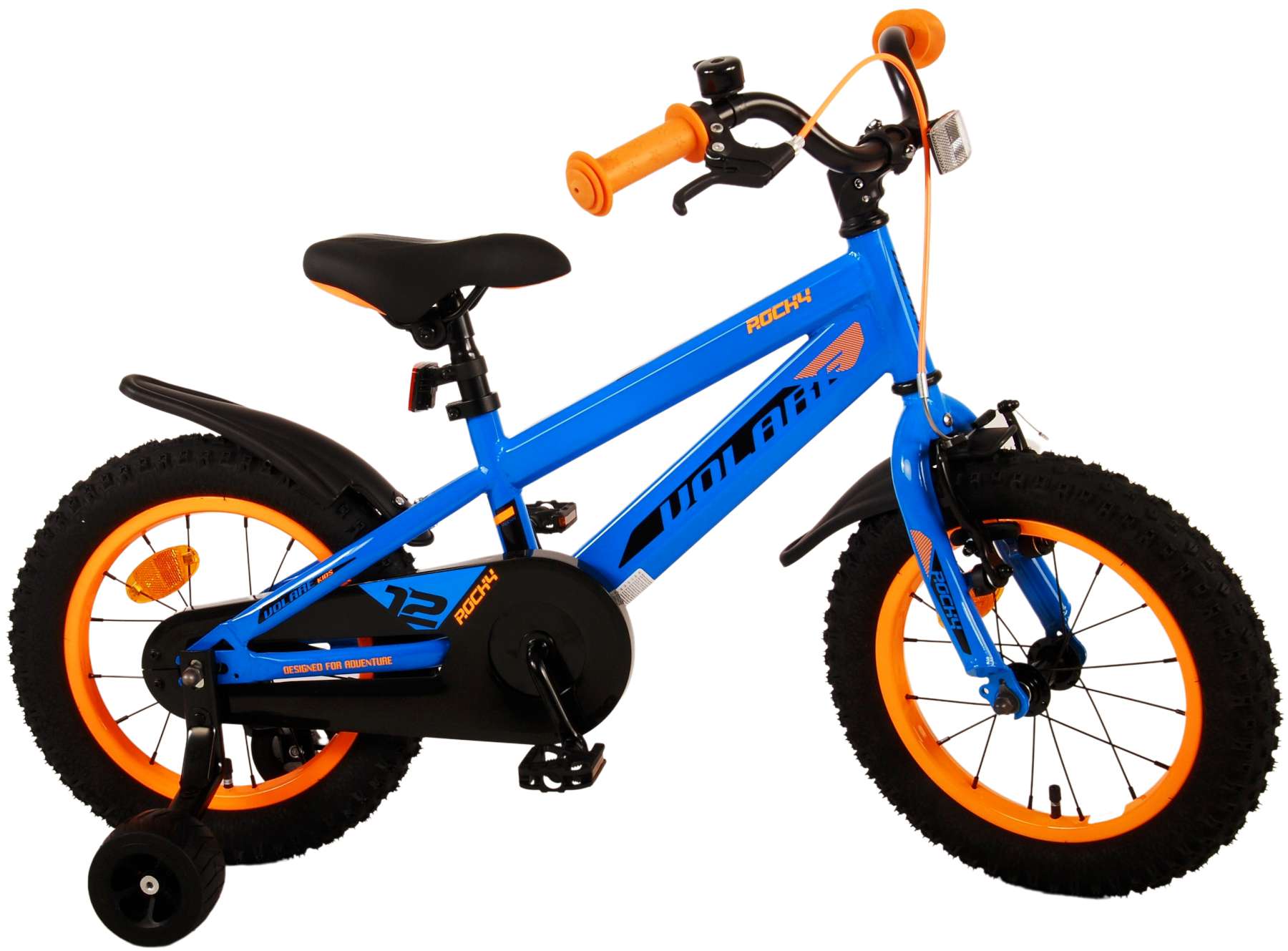 TPFSports Rocky Kinderfahrrad - Jungen - 14 Zoll - Rücktritt + Handbremse - Rot