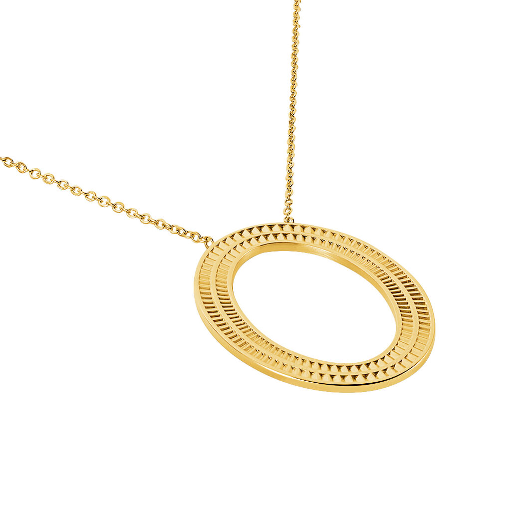 Collier Sautoir Agostino Acier Jaune