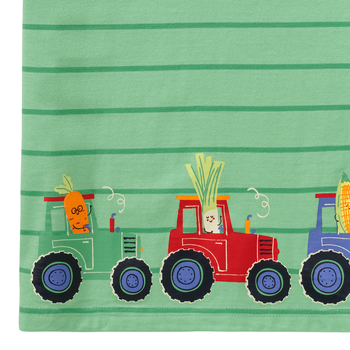 Topolino Jungen T-Shirt mit Traktor-Print hellgrün