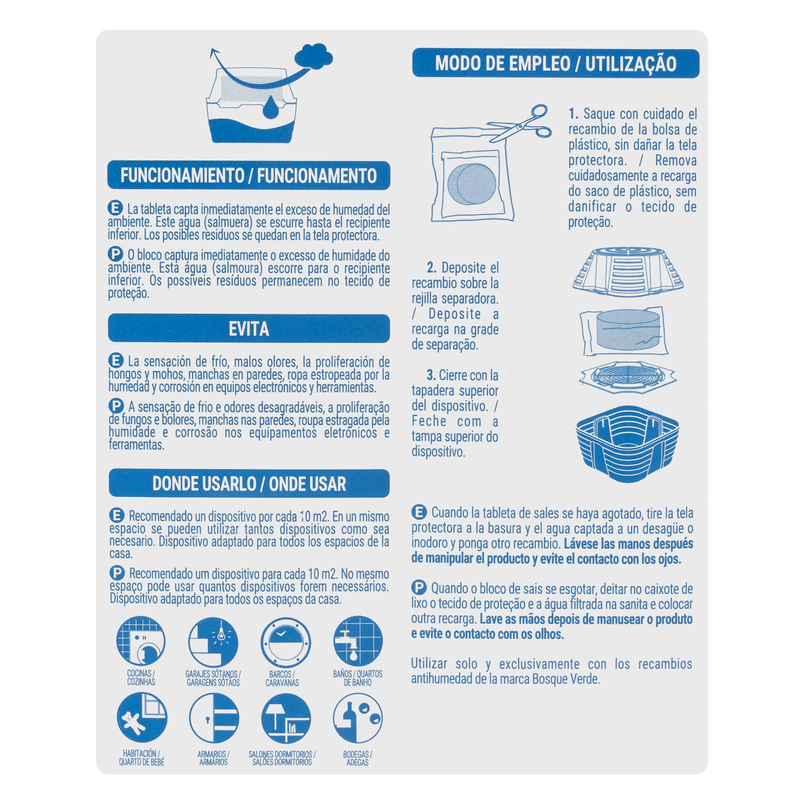 Recharge anti-humidité aux arômes d'agrumes Bosque Verde