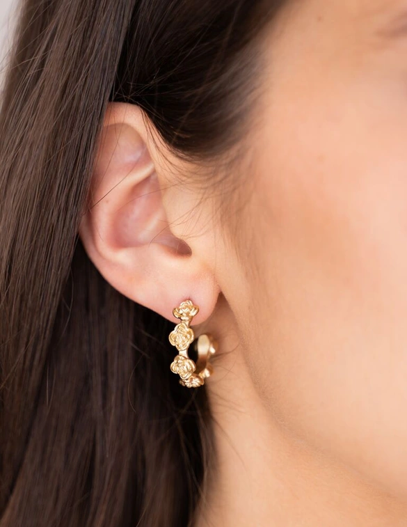 My Jewellery Vintage oorringen met rozen MJ11266