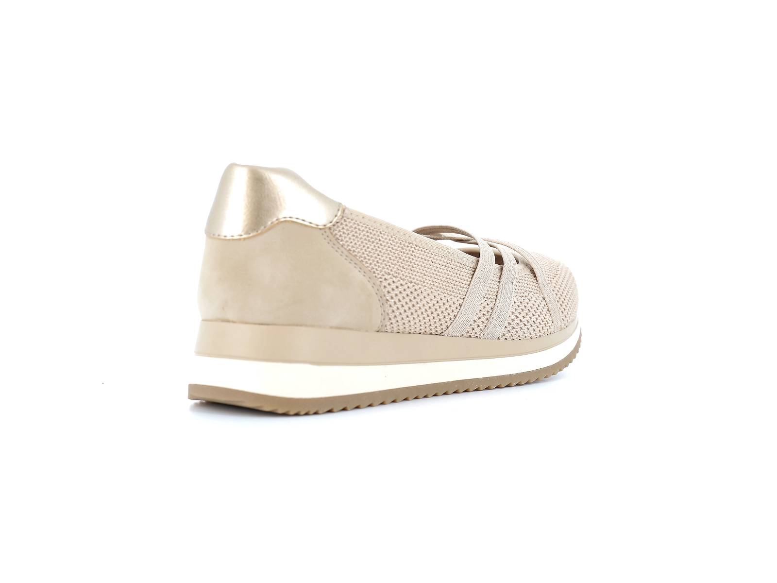 Jana  shoes-22173 Matières combinées Beige