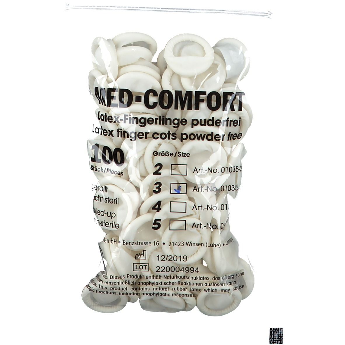 PARAM Fingerling Latex Größe 3