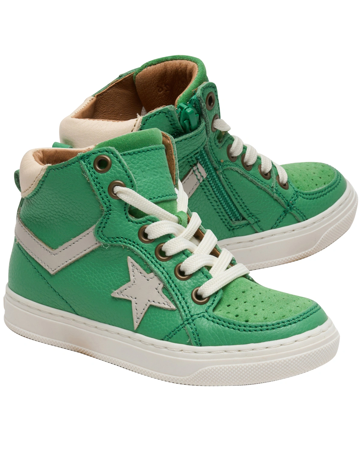 Schnür-Sneaker ISAK hoch in bright green