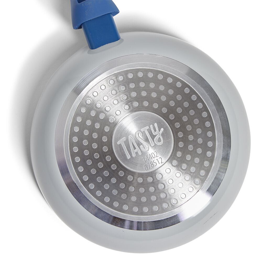 Poêle tous feux Ø24cm aluminium gris et bleu