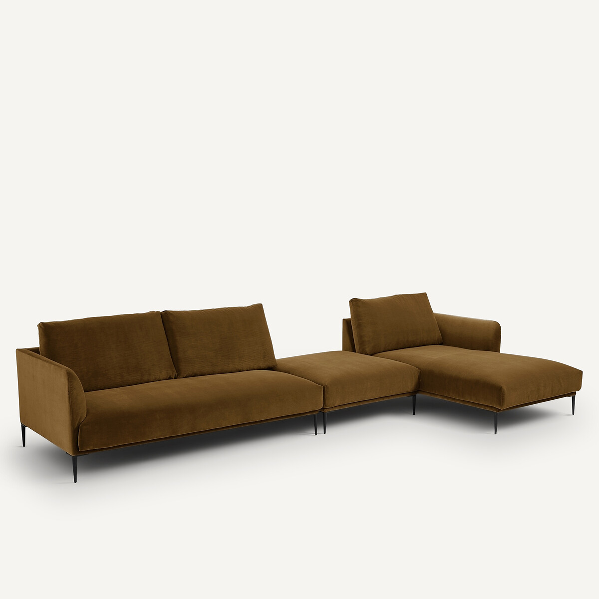 AM.PM<br>Puf XL em veludo, design Oscar E.Gallina