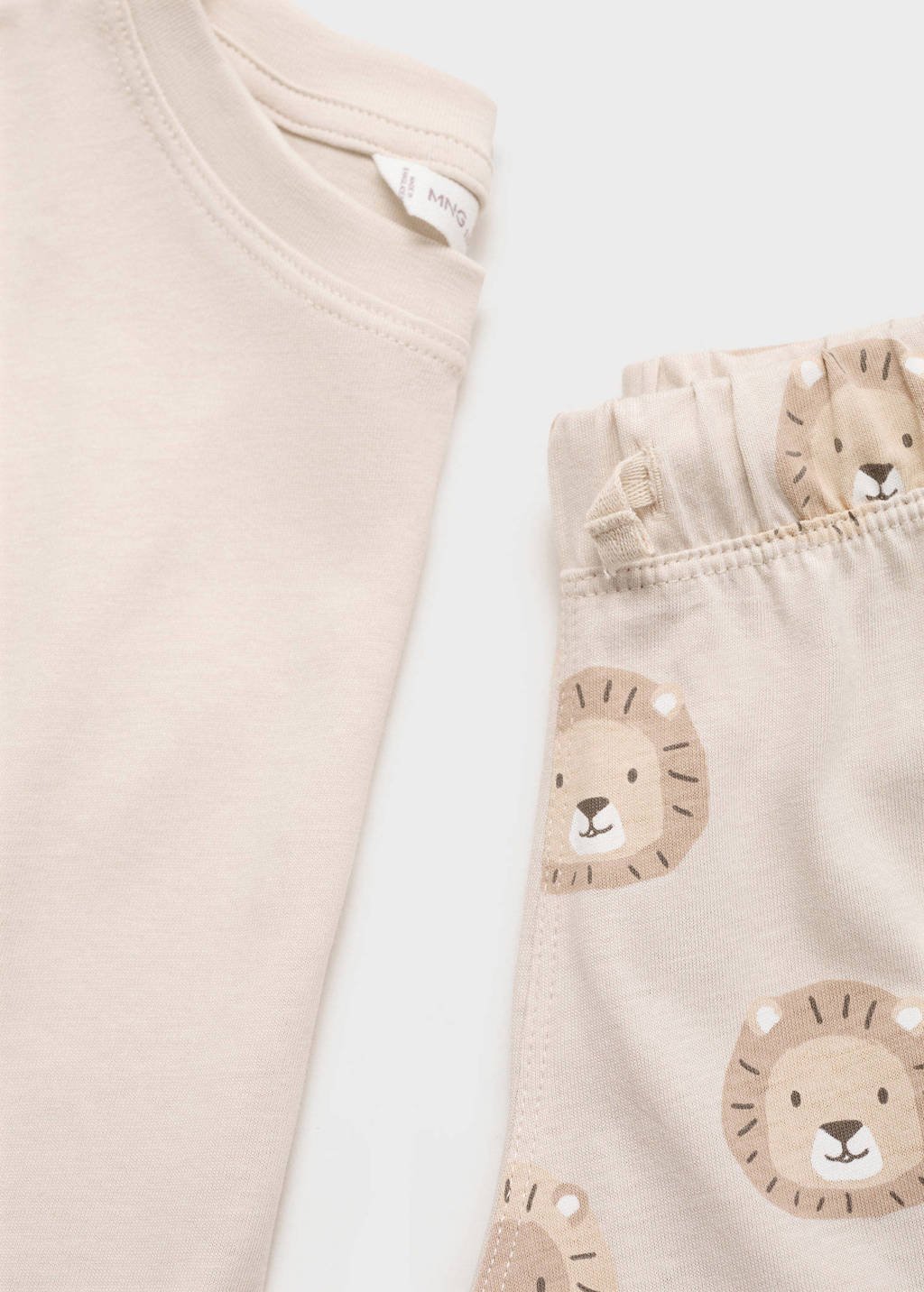 Mango Kids pyjama lichtbruin