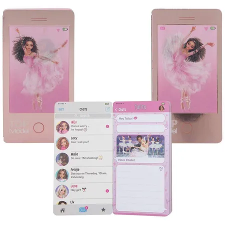 Depesche TOPModel Mobile Notizbuch mit Wackelbild, 1 Stück, 4-fach sortiert