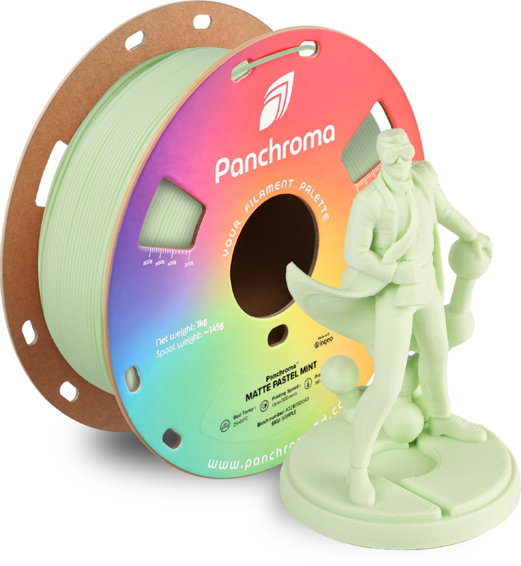 Polymaker  Panchroma™ PLA Matte Pastel Mint, 1,75 mm / 1000 g    Matte Eleganz in Pastel Mint