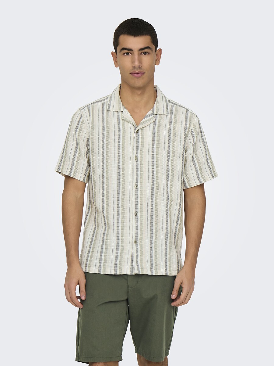 ONLY & FILHOS<br>Camisa listrada
