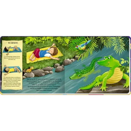 Coppenrath Verlag Schlafanzug-Yoga - Kinderyoga-Bilderbuch mit Poster